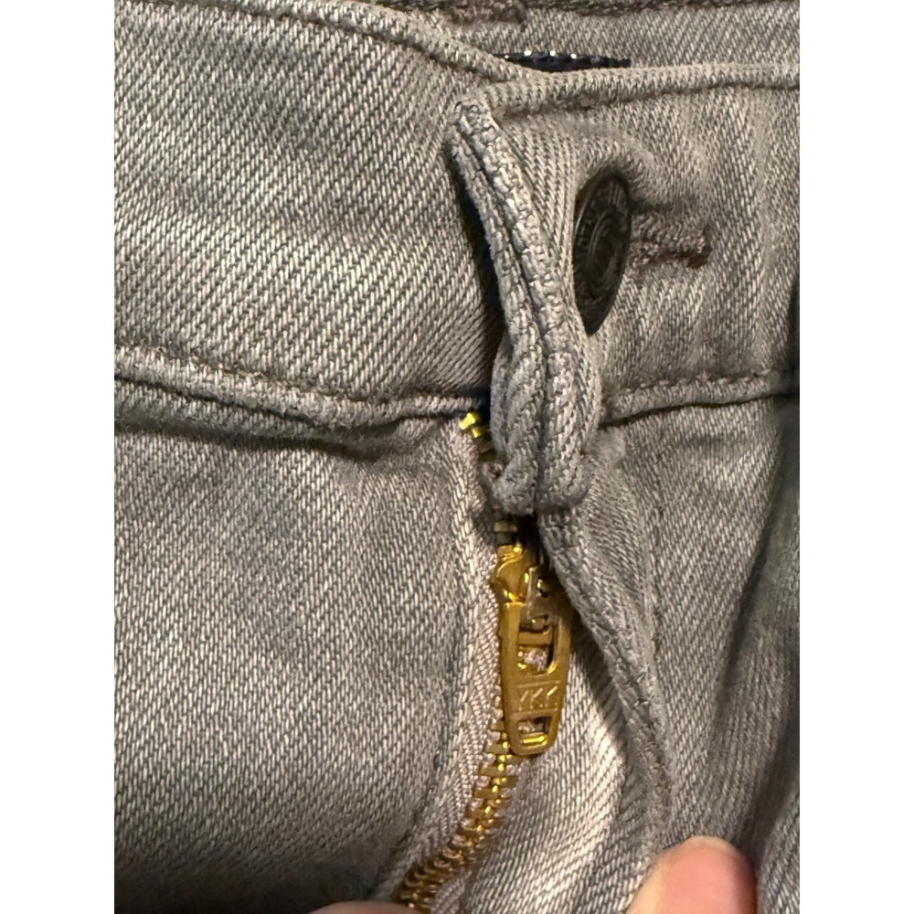 Mother The Rascal Hover Straight Leg Jeans Grey High Rise Slim Stretch Denim 29 - Picture 9 of 12